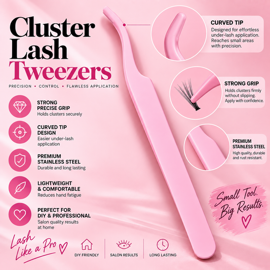 CLUSTER LASH TWEEZERS